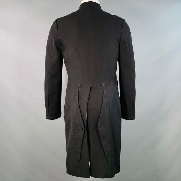 RRL by RALPH LAUREN Size S Black Twill Wool Double Breasted Coat - Picture 4 of 9